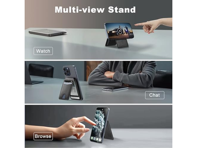 Magnetische Geldbörse und Kartenhalter Kompatibel mit Magsafe für iPhone - B