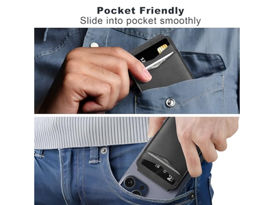 Magnetische Geldbörse und Kartenhalter Kompatibel mit Magsafe für iPhone - B