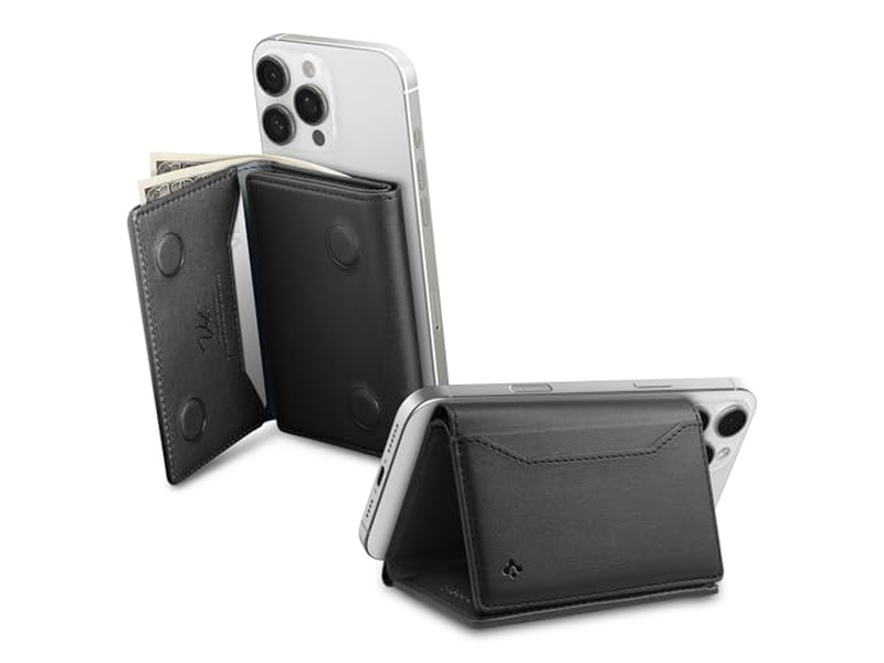 Magnetische Geldbörse Kartenhalter Bargeld Dreifach Geldbörse Stehen für MagSafe