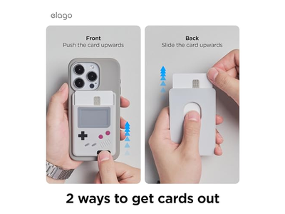 Magnet Geldbörse Kartenhalter für Zwei Karten Kompatibel mit MagSafe