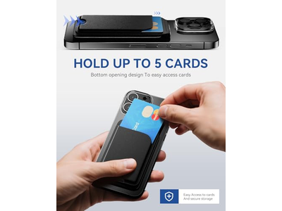 Magnetische Geldbörse für iPhone 5 Kartenhalter mit Ständer Rfid Blocking B