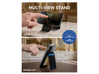 Magnetische Geldbörse für iPhone 5 Kartenhalter mit Ständer Rfid Blocking B