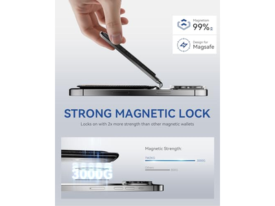 Magnetische Geldbörse für iPhone 5 Kartenhalter mit Ständer Rfid Blocking B