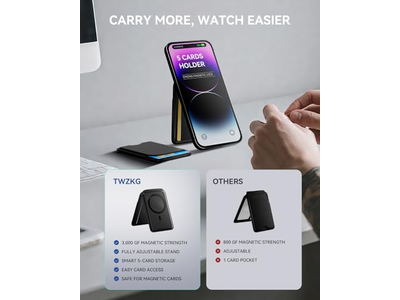 Magnetische Geldbörse für iPhone 5 Kartenhalter mit Ständer Rfid Blocking B