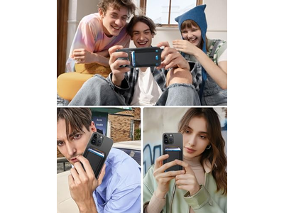 Magnetische Geldbörse für iPhone 7 Kartenhalter Leder Minimalistisch Rfid Bl