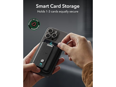 Magnetische Geldbörse für iPhone mit Meine Funktionalität Finden und Einstellbar S