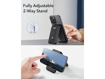 Magnetische Geldbörse für iPhone mit Meine Funktionalität Finden und Einstellbar S