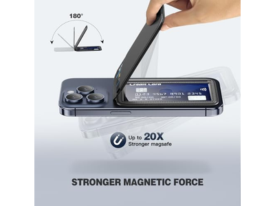 Magnetische Brieftasche für Handy Verstellbare Lederkartenhalter und Ständer