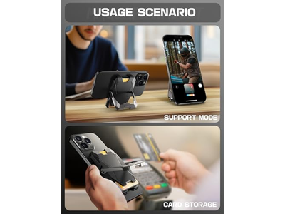 Magnetischer Geldbörsenständer für iPhone mit Rfid-Blockierung und Kartenhalter