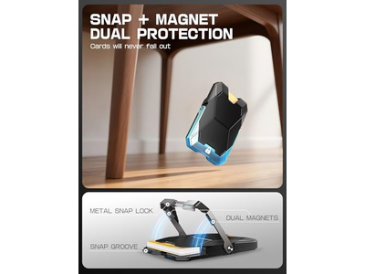 Magnetischer Geldbörsenständer für iPhone mit Rfid-Blockierung und Kartenhalter