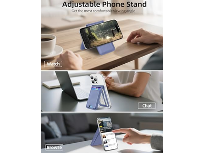 Magnetischer Portemonnaieständer mit Verstellbarem Ständer Id Fenster Rfid Blockierung