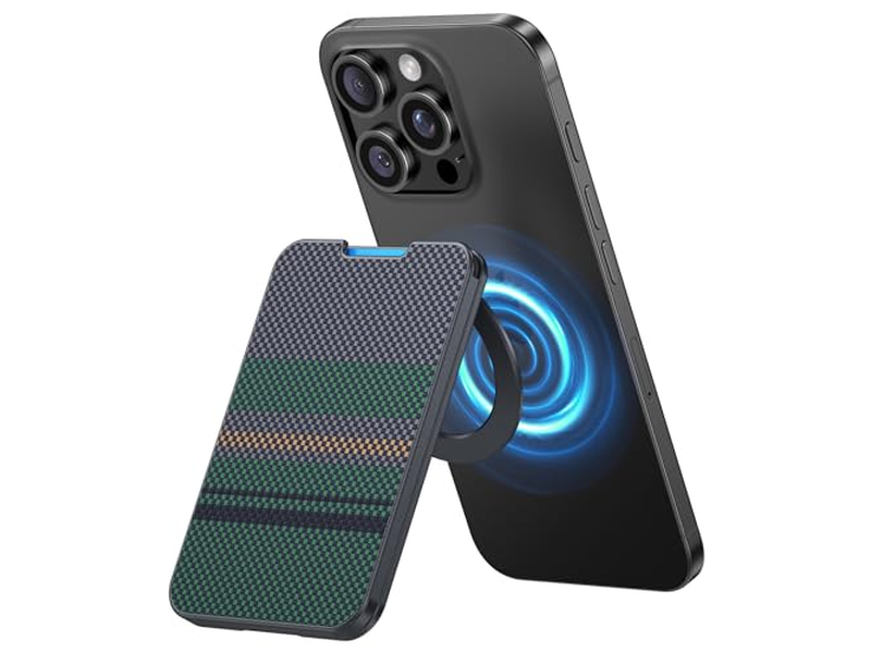 Magnetische Geldbörse mit Ständer Minimalistische Kartenhalter für iPhone Rfid Bl