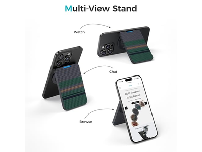 Magnetische Geldbörse mit Ständer Minimalistische Kartenhalter für iPhone Rfid Bl