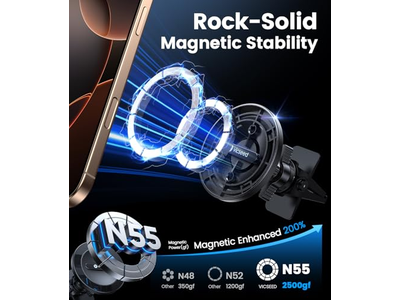 MagSafe Autohalterung Schwarz Stärkste Magnetische Handyhalterung