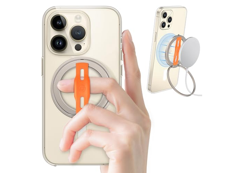 MagSafe Kompatibler Telefongriffständer mit Austauschbarem Fingergurt