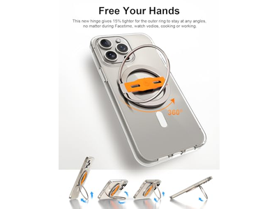 MagSafe Kompatibler Telefongriffständer mit Austauschbarem Fingergurt