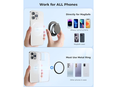 MagSafe Dual-Side-Magnete Abnehmbare Fitness-Handygriff