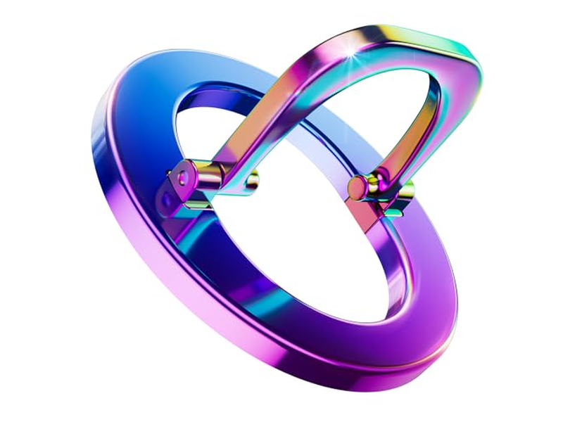 MagSafe Handygriff Magnetische Ringhalterung mit Verstellbarem Ständer Colorf