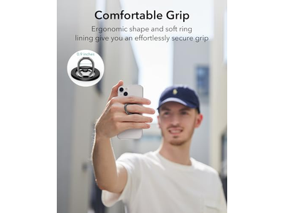 MagSafe Telefongriff mit Verstellbarem Ständer für Smartphones 2 Metallring