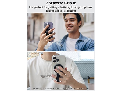 MagSafe Telefongriff mit Fingerriemen Abnehmbare Magnetische Ringhalterung