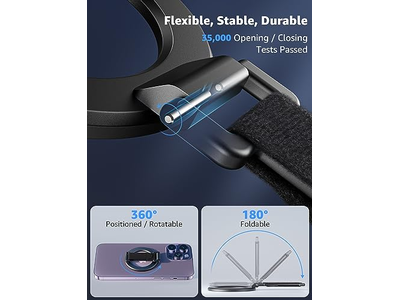 MagSafe Telefongriff mit Fingerriemen Abnehmbare Magnetische Ringhalterung