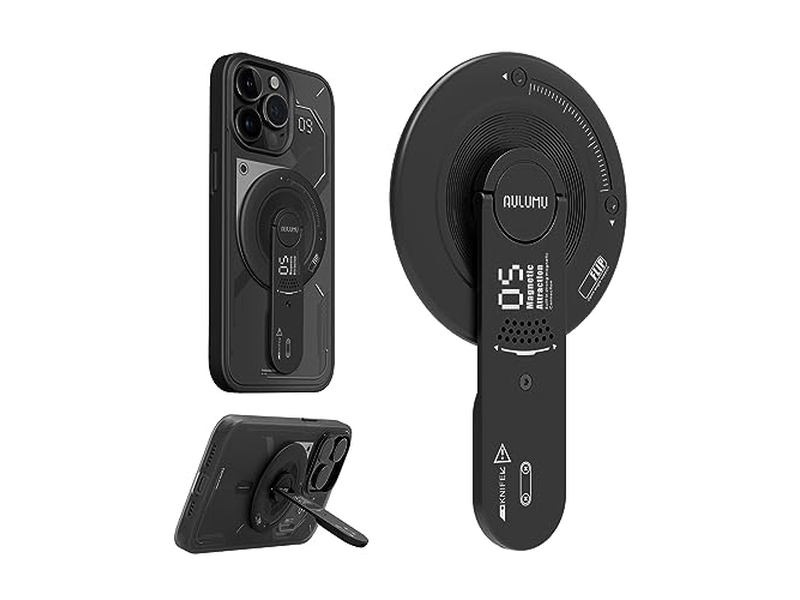 MagSafe Standgriff - Abnehmbarer 360-Grad-Verstellbarer Telefon-Kickstand - Schwarz