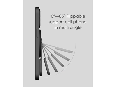 MagSafe Standgriff - Abnehmbarer 360-Grad-Verstellbarer Telefon-Kickstand - Schwarz
