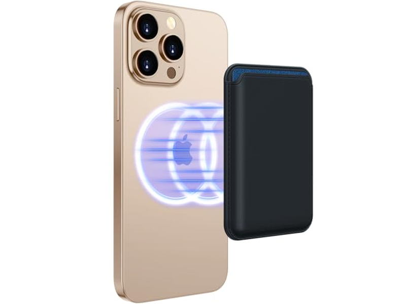 MagSafe Geldbörse 3 Kartenhalter Rfid Sperrung Schlank Magnetische Geldbörse - B