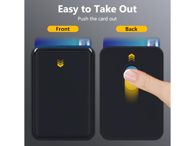 MagSafe Geldbörse 3 Kartenhalter Rfid Sperrung Schlank Magnetische Geldbörse - B