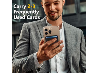 MagSafe Geldbörse 3 Kartenhalter Rfid Sperrung Schlank Magnetische Geldbörse - B