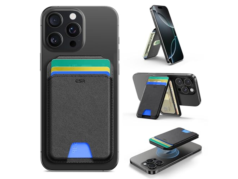 MagSafe Portemonnaie 5 Kartenhalter Rfid Blockierung Schlank Verstellbaren Ständer