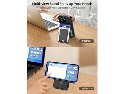 MagSafe Geldbörse mit Geldclip Funktioniert mit Finden Sie Meine 8 Kartenhalter Bla