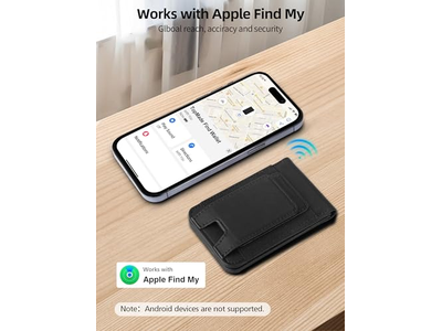 MagSafe Geldbörse mit Geldclip Funktioniert mit Finden Sie Meine 8 Kartenhalter Bla