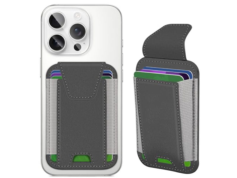 MagSafe Geldbörse mit Schutzklappe Magnetkartenhalter Rfid Blockierung