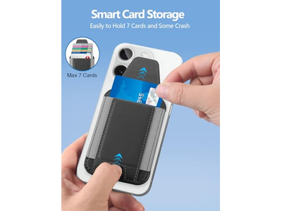 MagSafe Geldbörse mit Schutzklappe Magnetkartenhalter Rfid Blockierung