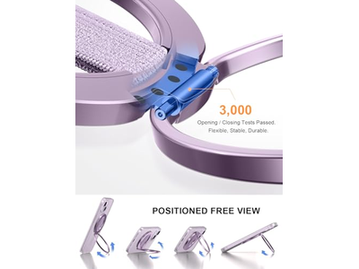 Telefongriffständer mit Auswechselbarer Fingerschleife und Magnetringhalterung