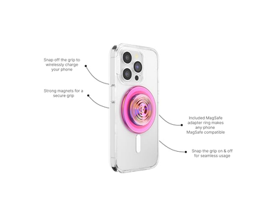 Telefongriff mit Ständer Magnetischer Ständer Swapable Oben Sicheren Halt