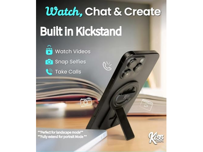 Telefongriff mit Schlaufe und Kickstand - Magnetisches 360-Grad-Spin-Stativ