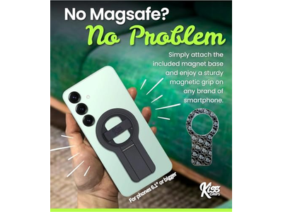 Telefongriff mit Schlaufe und Kickstand - Magnetisches 360-Grad-Spin-Stativ