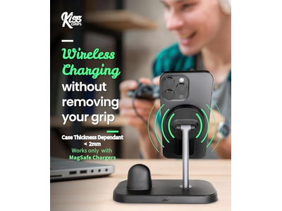 Telefongriff mit Schlaufe und Kickstand - Magnetisches 360-Grad-Spin-Stativ