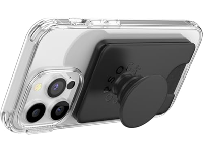 Telefontasche mit Ausdehnendem Griff und MagSafe Adapterring - Schwarz