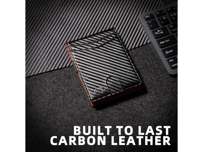 Schlanke Geldbörse für Männer mit 12 Kartenfächern Id Fenster und Geldclip