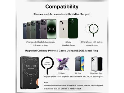 Schlanke Geldbörse mit Geldclip Rfid Blockierung Metall Kartenhalter Schwarz