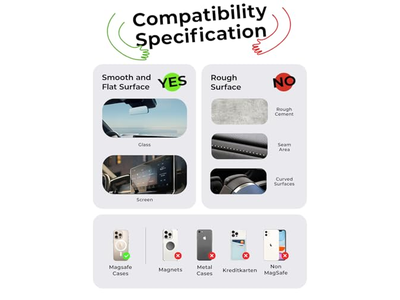 Saugnapf Telefonhalterung, Vakuum Magnetische Telefonhalterung