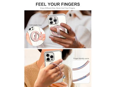 Ultra Telefongriffständer mit Auswechselbarer Elastischer Schlaufe und Magnetischem Halt