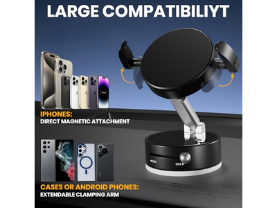 Vakuum Magnetische Telefonhalterung mit Klemme