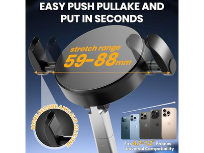 Vakuum Magnetische Telefonhalterung mit Klemme